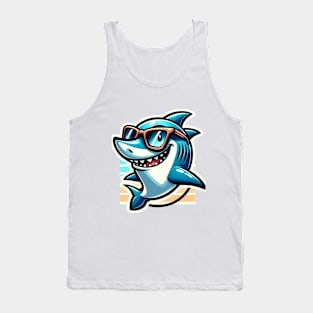 Sun-Soaked Surfer Shark Tank Top